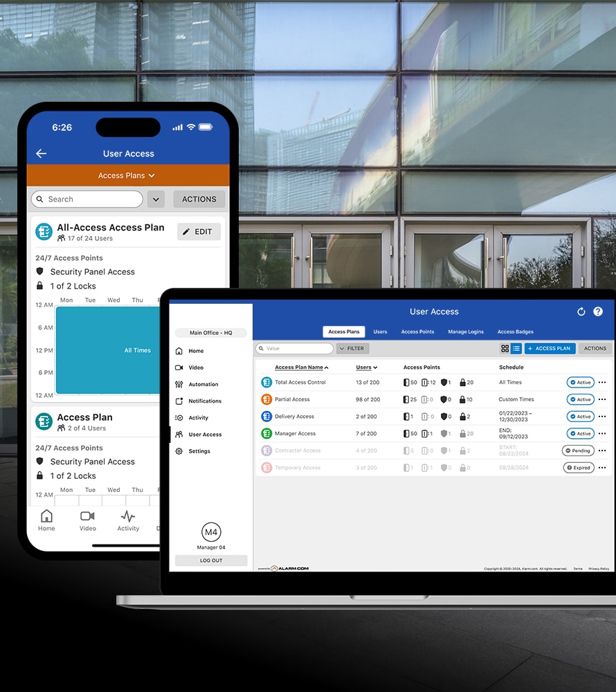 Commercial building access control systems