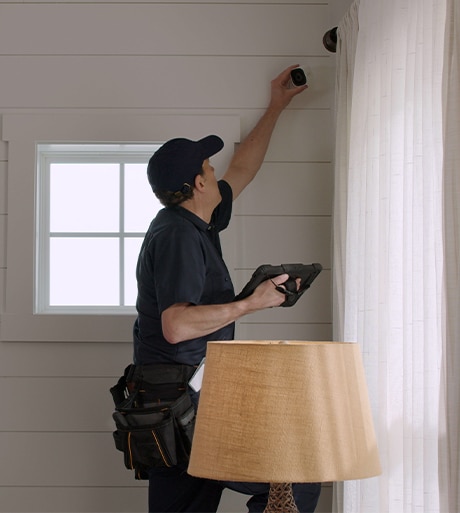 Indoor security camera installation in Norfolk, VA