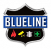 blue line security header logo